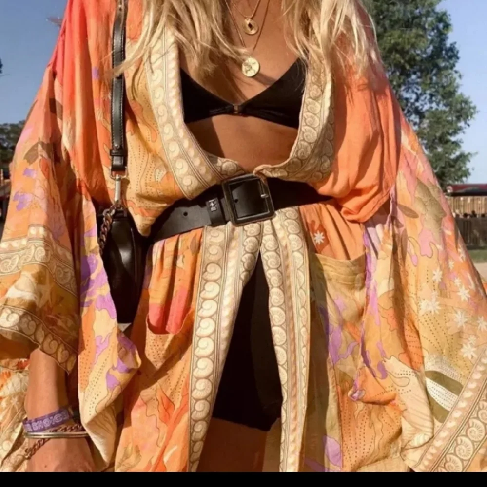 Mermaid Dreams Boho Kimono Duster Robe Coverup - Picture 1 of 8